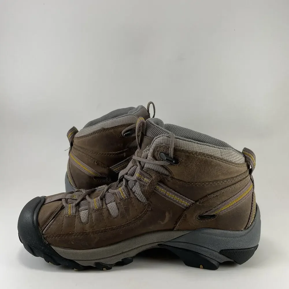 KEEN Targhee II Mid Brown Boots Womens Size 9 Waterproof Trail Hiker Comfort